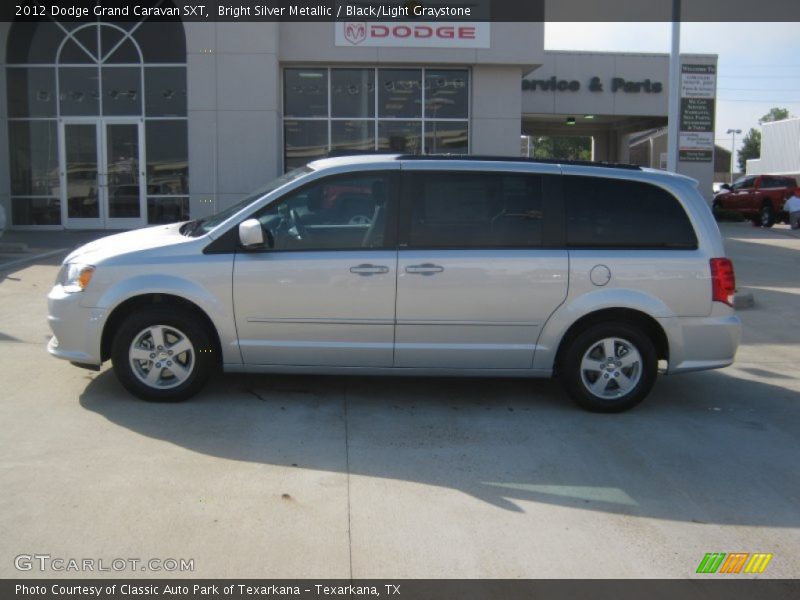 Bright Silver Metallic / Black/Light Graystone 2012 Dodge Grand Caravan SXT