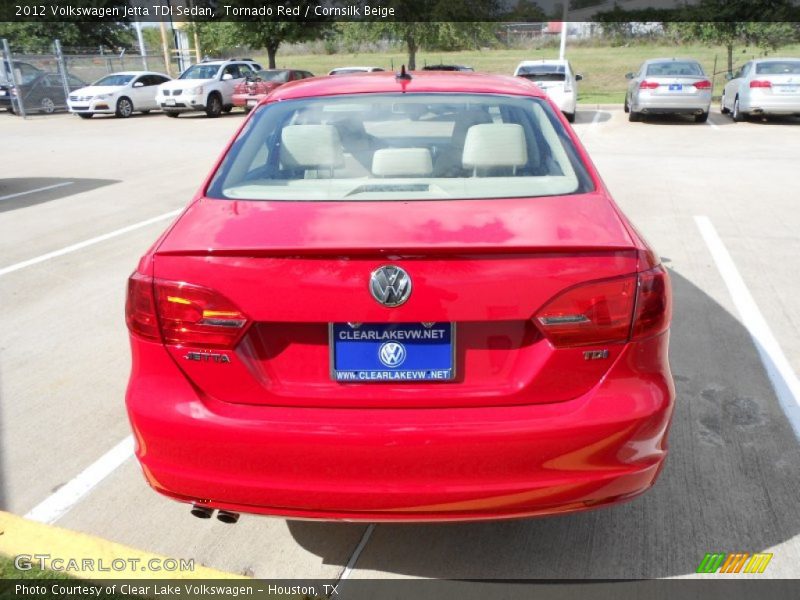 Tornado Red / Cornsilk Beige 2012 Volkswagen Jetta TDI Sedan