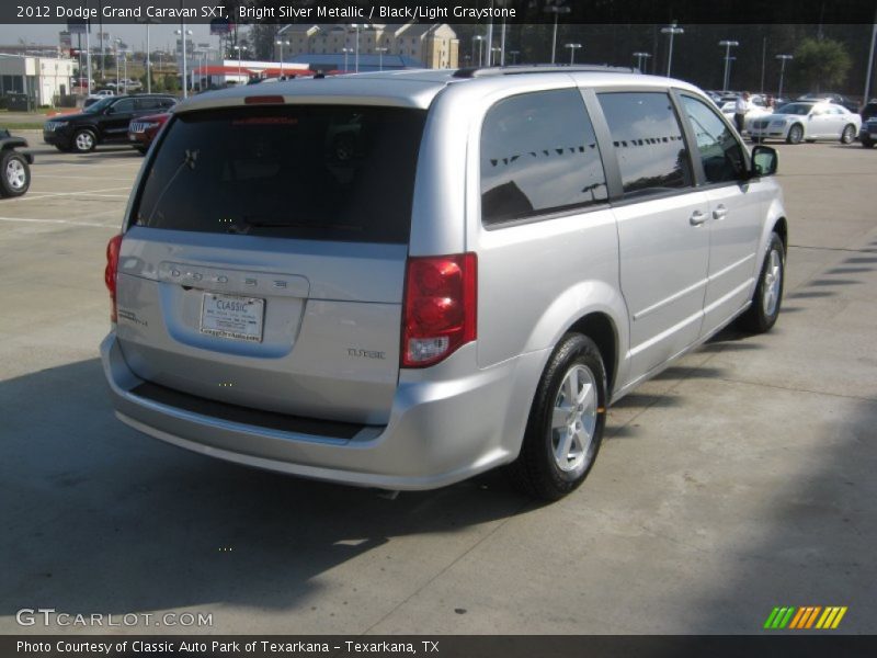 Bright Silver Metallic / Black/Light Graystone 2012 Dodge Grand Caravan SXT