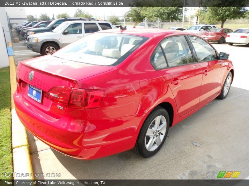 Tornado Red / Cornsilk Beige 2012 Volkswagen Jetta TDI Sedan