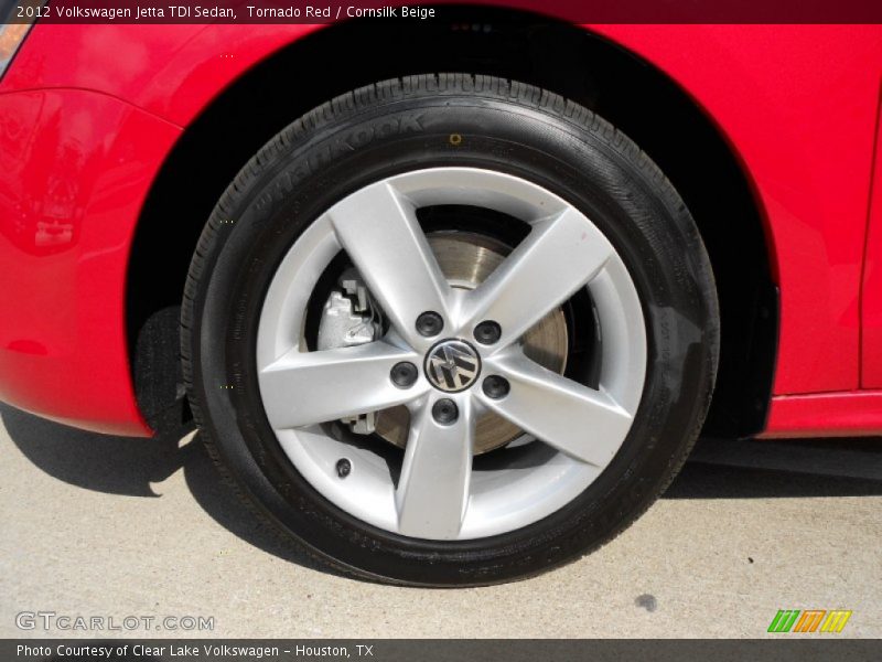 Tornado Red / Cornsilk Beige 2012 Volkswagen Jetta TDI Sedan