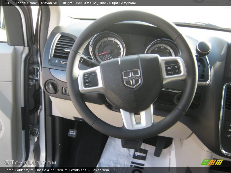 Bright Silver Metallic / Black/Light Graystone 2012 Dodge Grand Caravan SXT