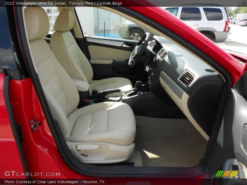 Tornado Red / Cornsilk Beige 2012 Volkswagen Jetta TDI Sedan