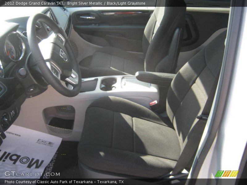 Bright Silver Metallic / Black/Light Graystone 2012 Dodge Grand Caravan SXT