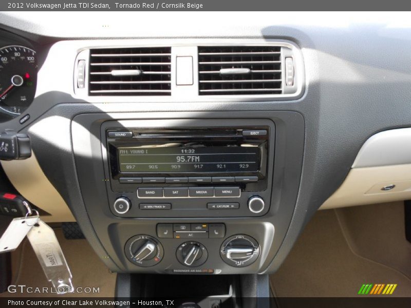 Tornado Red / Cornsilk Beige 2012 Volkswagen Jetta TDI Sedan