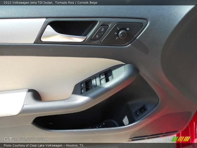 Tornado Red / Cornsilk Beige 2012 Volkswagen Jetta TDI Sedan