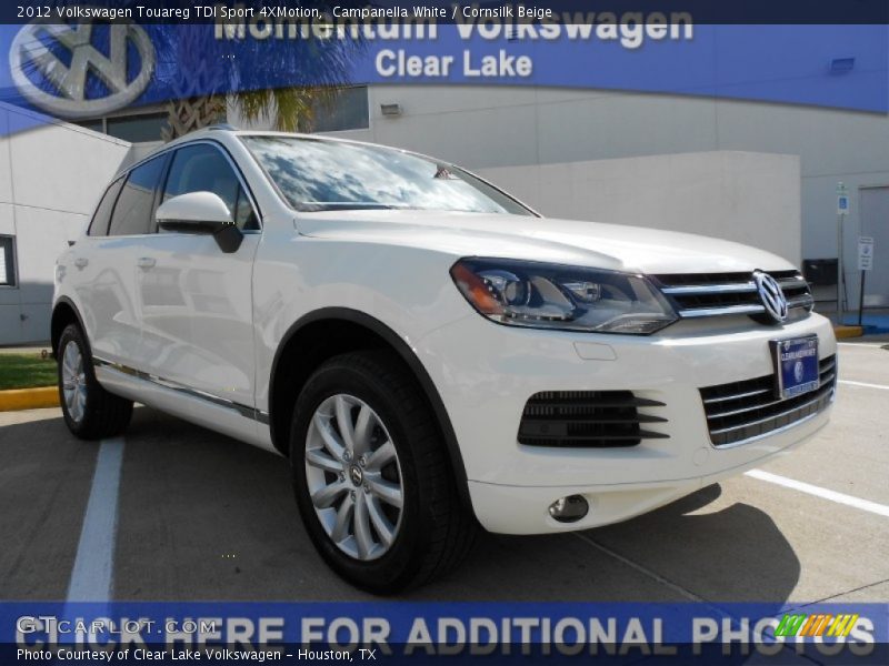 Campanella White / Cornsilk Beige 2012 Volkswagen Touareg TDI Sport 4XMotion