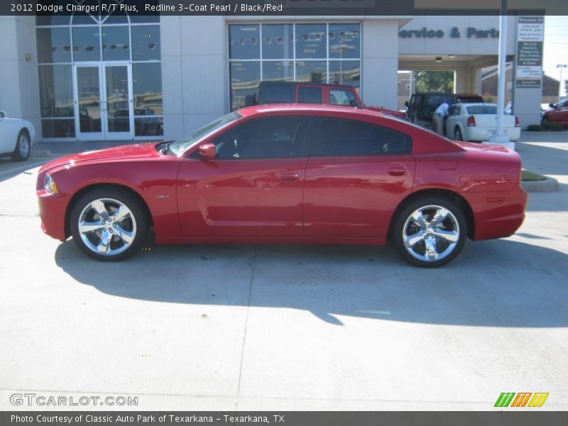 Redline 3-Coat Pearl / Black/Red 2012 Dodge Charger R/T Plus