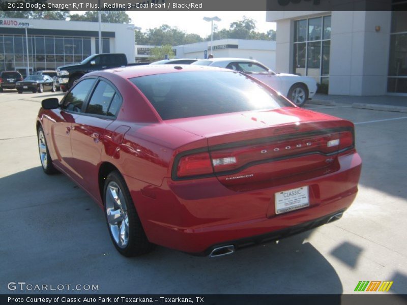Redline 3-Coat Pearl / Black/Red 2012 Dodge Charger R/T Plus