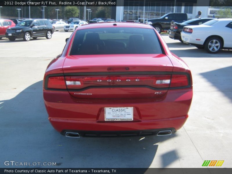 Redline 3-Coat Pearl / Black/Red 2012 Dodge Charger R/T Plus
