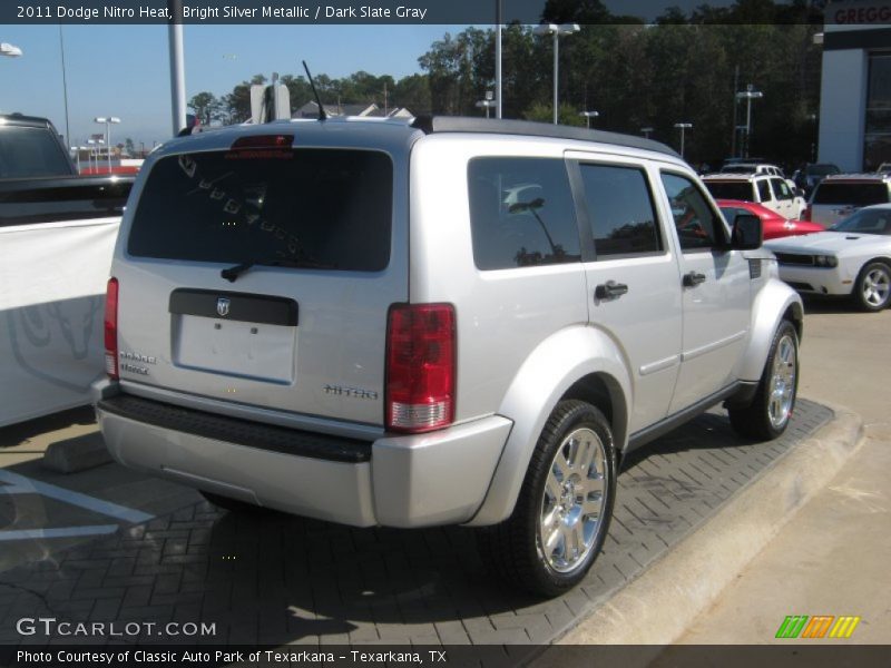 Bright Silver Metallic / Dark Slate Gray 2011 Dodge Nitro Heat