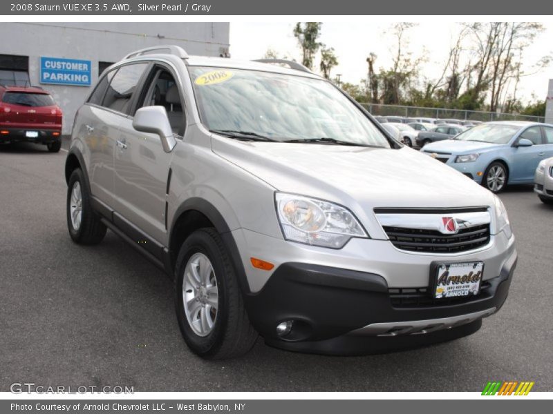 Silver Pearl / Gray 2008 Saturn VUE XE 3.5 AWD
