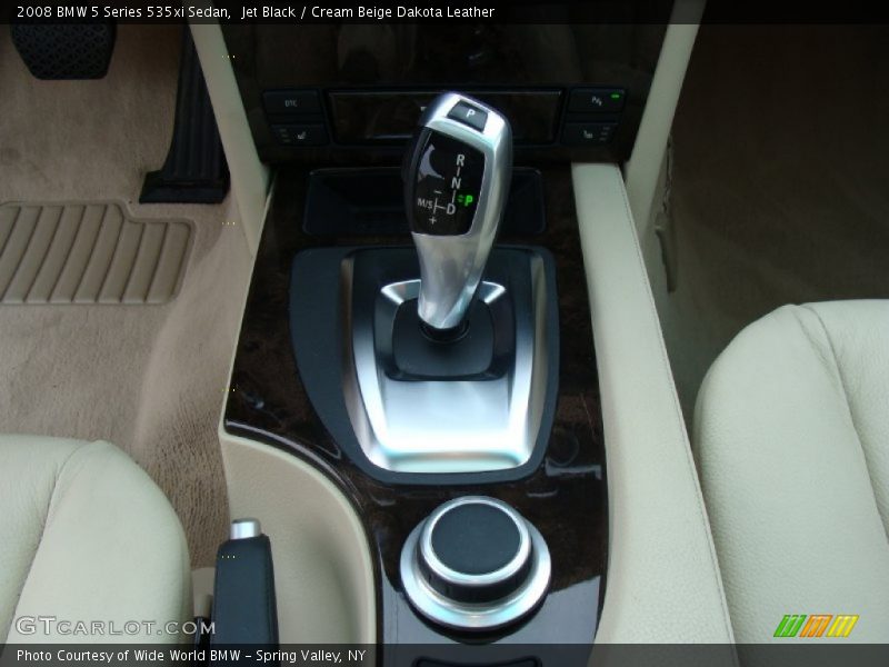 Jet Black / Cream Beige Dakota Leather 2008 BMW 5 Series 535xi Sedan
