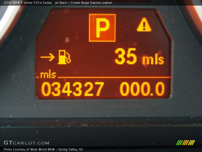 Jet Black / Cream Beige Dakota Leather 2008 BMW 5 Series 535xi Sedan