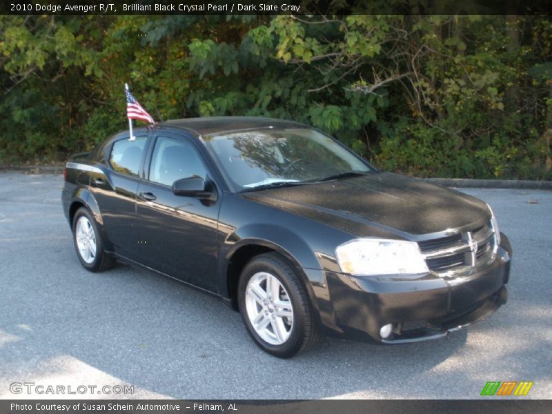 Brilliant Black Crystal Pearl / Dark Slate Gray 2010 Dodge Avenger R/T