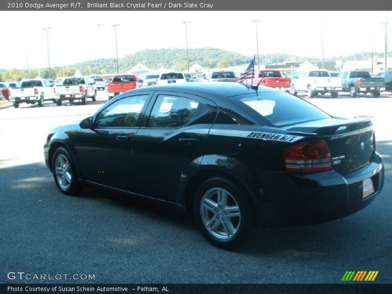 Brilliant Black Crystal Pearl / Dark Slate Gray 2010 Dodge Avenger R/T