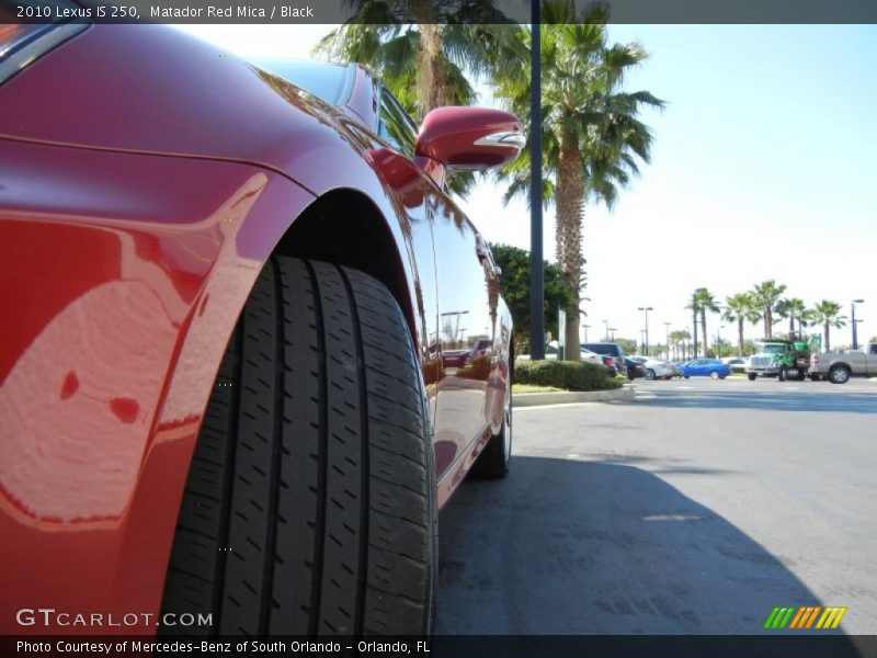 Matador Red Mica / Black 2010 Lexus IS 250