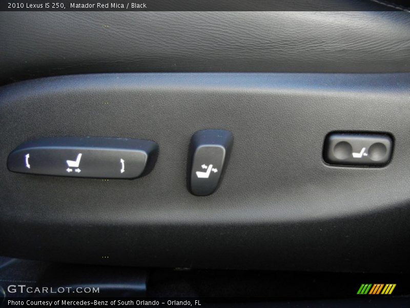 Matador Red Mica / Black 2010 Lexus IS 250
