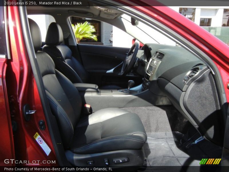 Matador Red Mica / Black 2010 Lexus IS 250