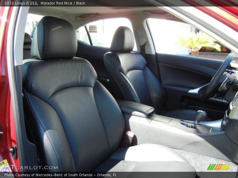 Matador Red Mica / Black 2010 Lexus IS 250