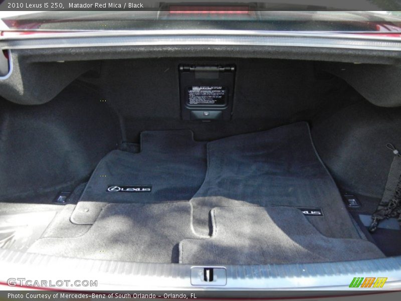 Matador Red Mica / Black 2010 Lexus IS 250
