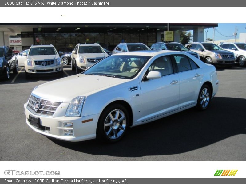 White Diamond Tricoat / Cashmere 2008 Cadillac STS V6