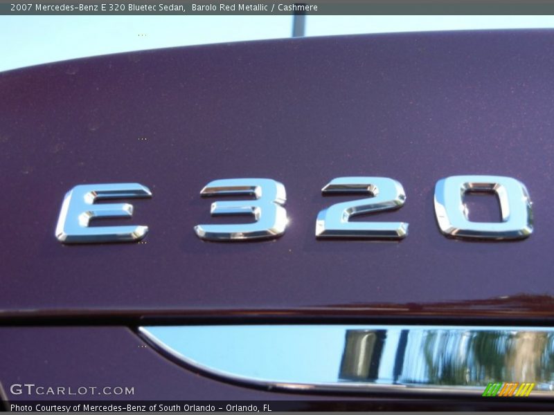 Barolo Red Metallic / Cashmere 2007 Mercedes-Benz E 320 Bluetec Sedan