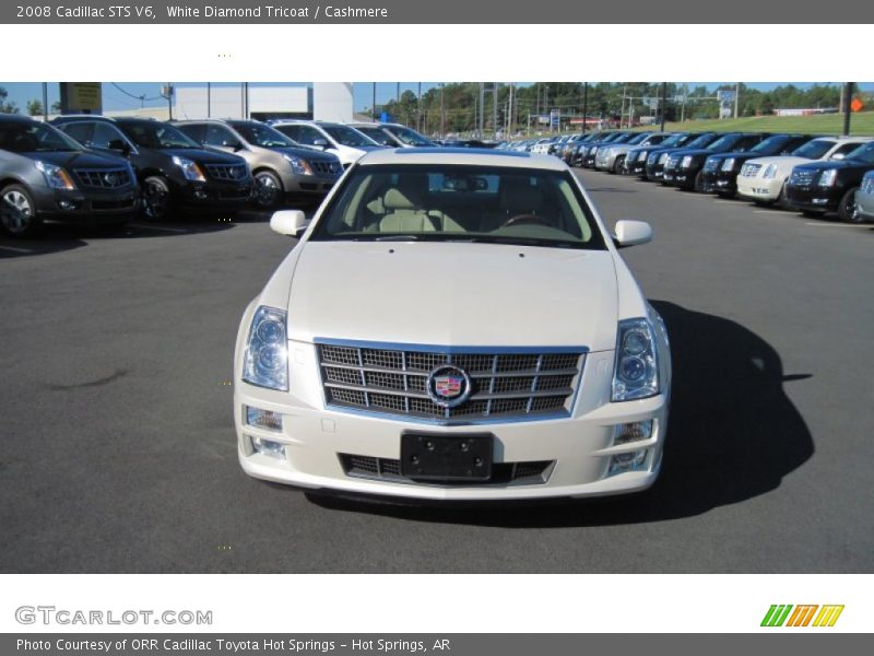 White Diamond Tricoat / Cashmere 2008 Cadillac STS V6