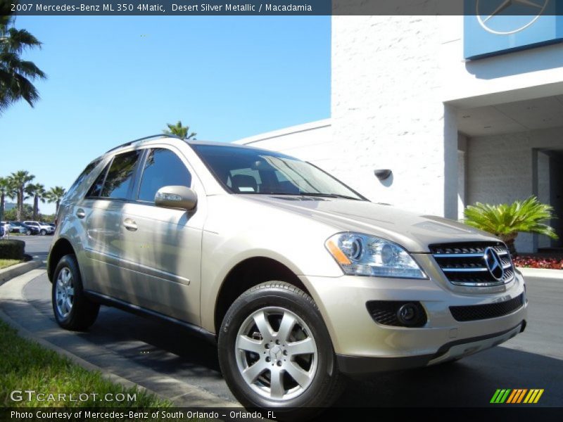 Desert Silver Metallic / Macadamia 2007 Mercedes-Benz ML 350 4Matic