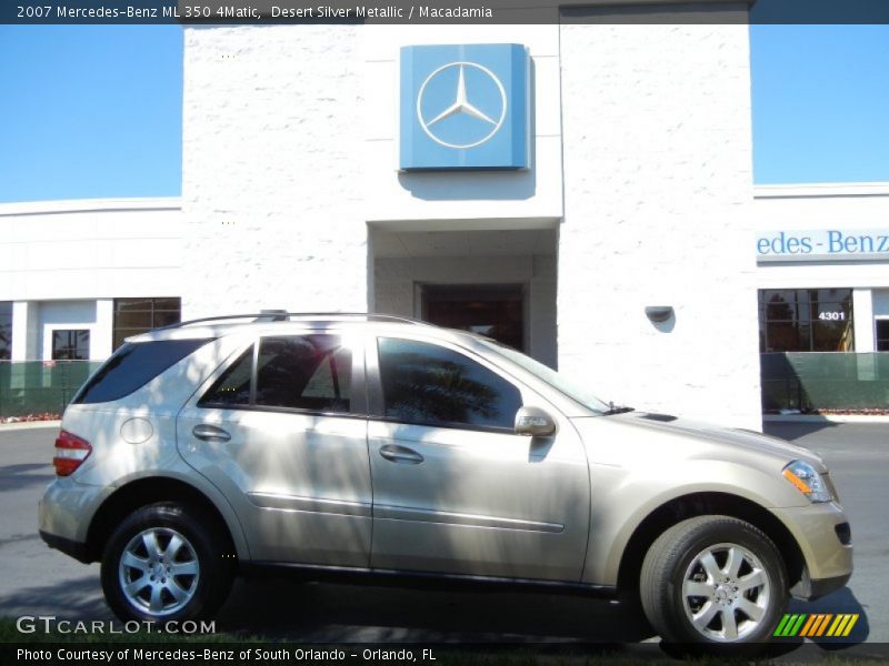 Desert Silver Metallic / Macadamia 2007 Mercedes-Benz ML 350 4Matic