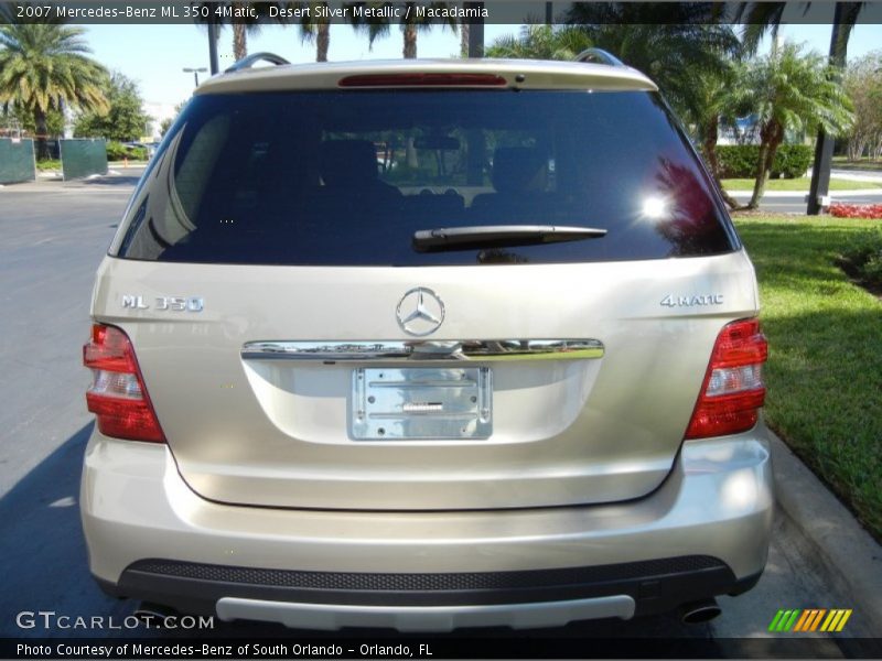 Desert Silver Metallic / Macadamia 2007 Mercedes-Benz ML 350 4Matic