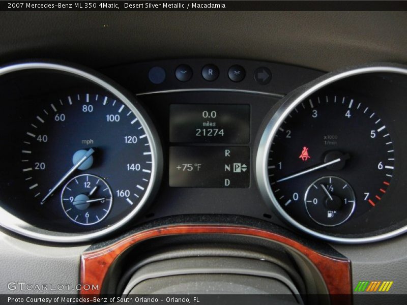 Desert Silver Metallic / Macadamia 2007 Mercedes-Benz ML 350 4Matic