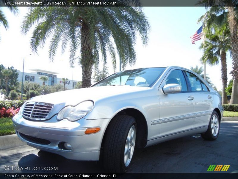 Brilliant Silver Metallic / Ash 2001 Mercedes-Benz C 320 Sedan