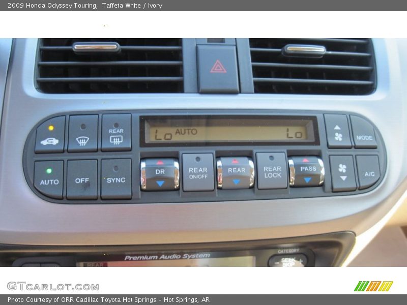 Controls of 2009 Odyssey Touring