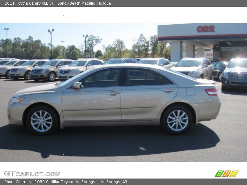 Sandy Beach Metallic / Bisque 2011 Toyota Camry XLE V6
