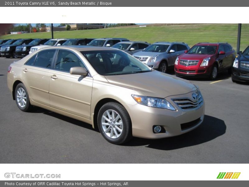 Sandy Beach Metallic / Bisque 2011 Toyota Camry XLE V6