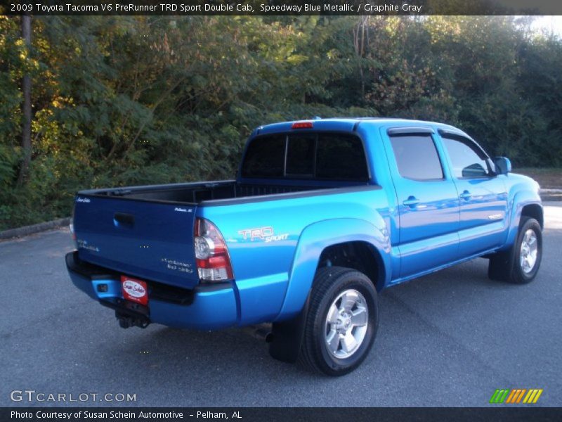 Speedway Blue Metallic / Graphite Gray 2009 Toyota Tacoma V6 PreRunner TRD Sport Double Cab