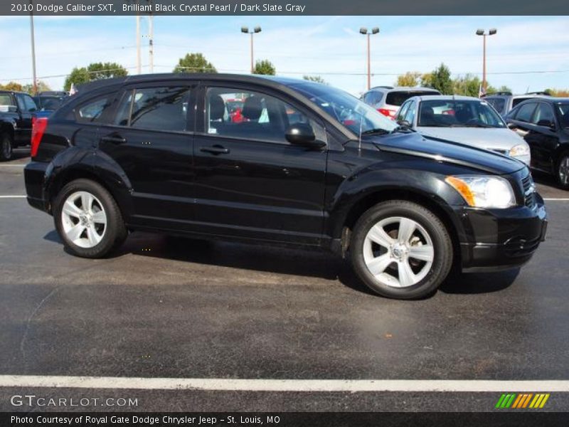 Brilliant Black Crystal Pearl / Dark Slate Gray 2010 Dodge Caliber SXT
