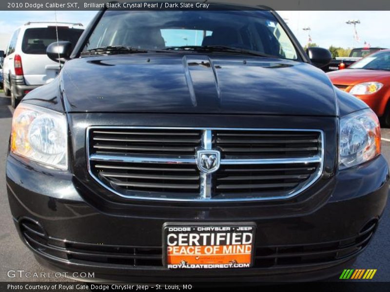 Brilliant Black Crystal Pearl / Dark Slate Gray 2010 Dodge Caliber SXT