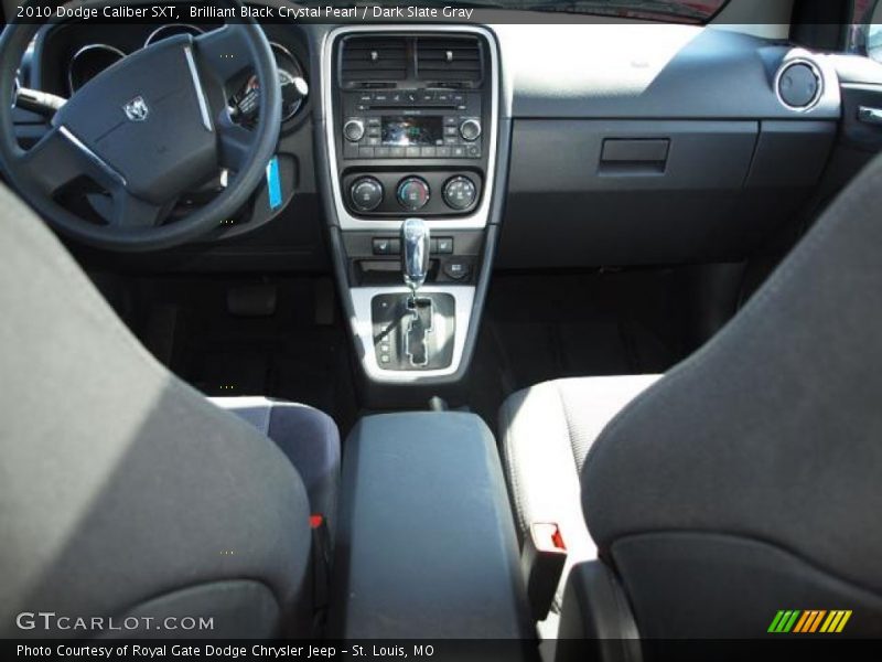 Brilliant Black Crystal Pearl / Dark Slate Gray 2010 Dodge Caliber SXT