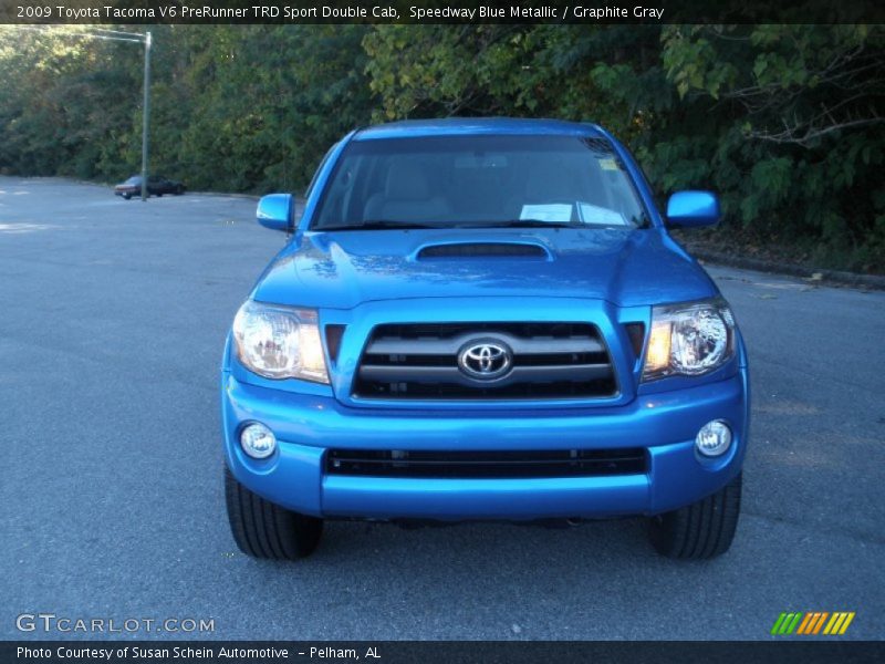 Speedway Blue Metallic / Graphite Gray 2009 Toyota Tacoma V6 PreRunner TRD Sport Double Cab