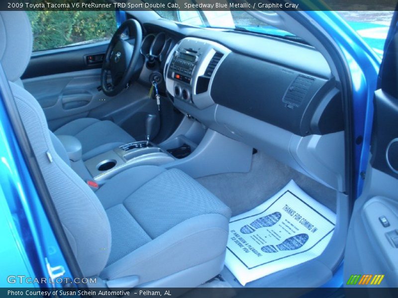 Speedway Blue Metallic / Graphite Gray 2009 Toyota Tacoma V6 PreRunner TRD Sport Double Cab