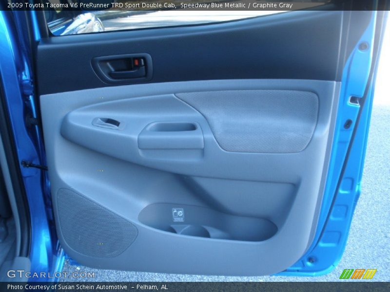 Speedway Blue Metallic / Graphite Gray 2009 Toyota Tacoma V6 PreRunner TRD Sport Double Cab