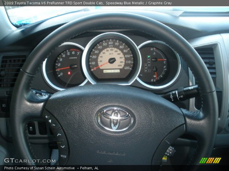 Speedway Blue Metallic / Graphite Gray 2009 Toyota Tacoma V6 PreRunner TRD Sport Double Cab