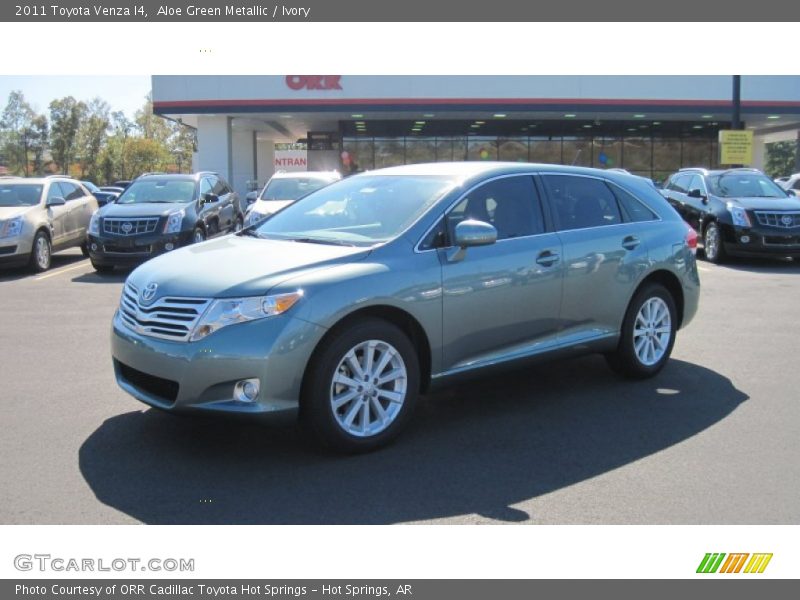 Aloe Green Metallic / Ivory 2011 Toyota Venza I4