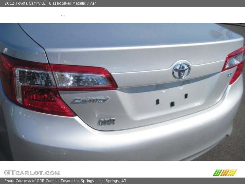 Classic Silver Metallic / Ash 2012 Toyota Camry LE