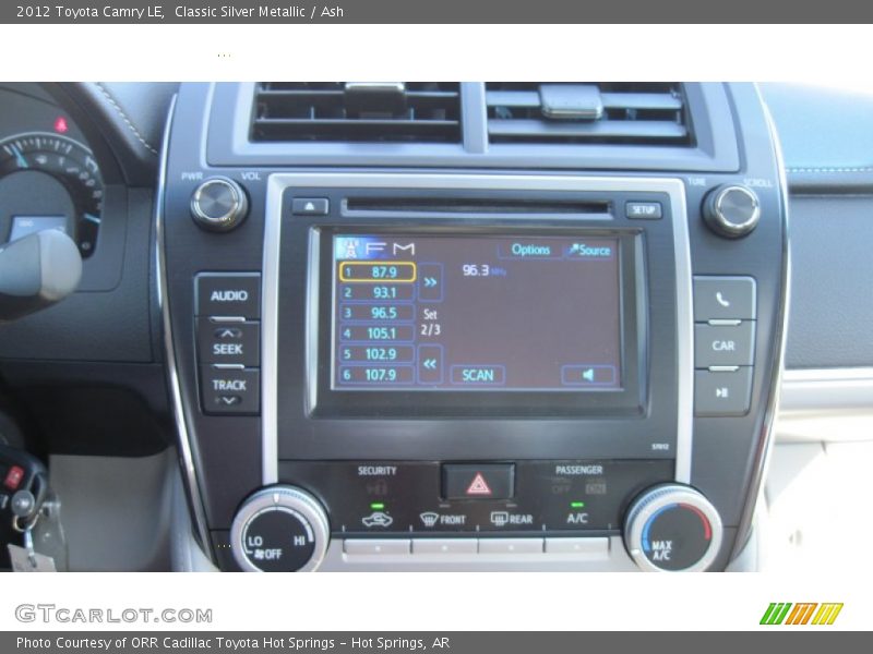 Classic Silver Metallic / Ash 2012 Toyota Camry LE