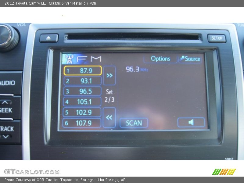 Classic Silver Metallic / Ash 2012 Toyota Camry LE