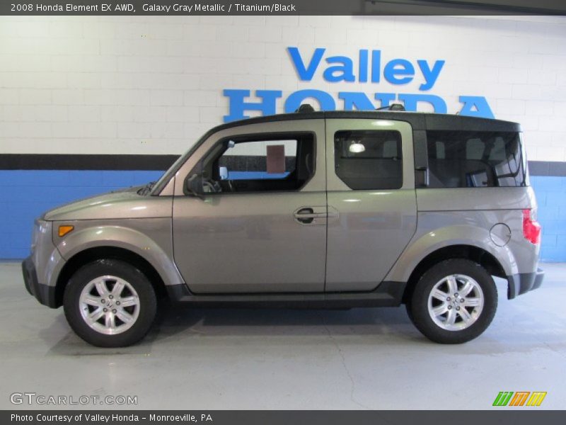 Galaxy Gray Metallic / Titanium/Black 2008 Honda Element EX AWD