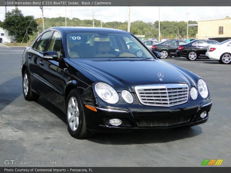 Black / Cashmere 2009 Mercedes-Benz E 320 BlueTEC Sedan